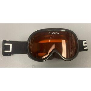 FiveForty Childrens Ski & Snowboard Goggles With Orange Lens & Adjustable Strap,